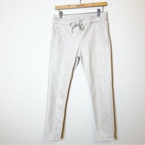 Bevy Flog Shely Metallic Champagne Snake Reptile Print Drawstring Pants 29